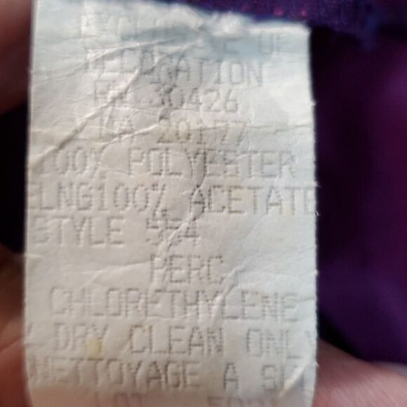 Prom dress. Size 11. Off the shoulders.  Purple and blue. Long sheer ove… - Picture 9 of 10